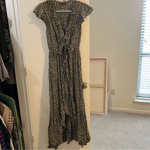 Kivari Green Polka Dot Dress Size Small